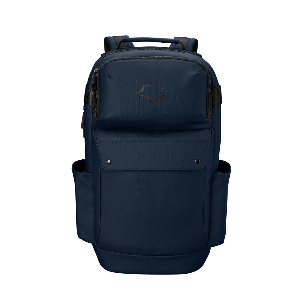 EvoShield Exec Backpack Navy main compartment organized for quick everyday items