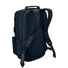 EvoShield Exec Backpack Navy tablet compartment with divider keeps devices secure