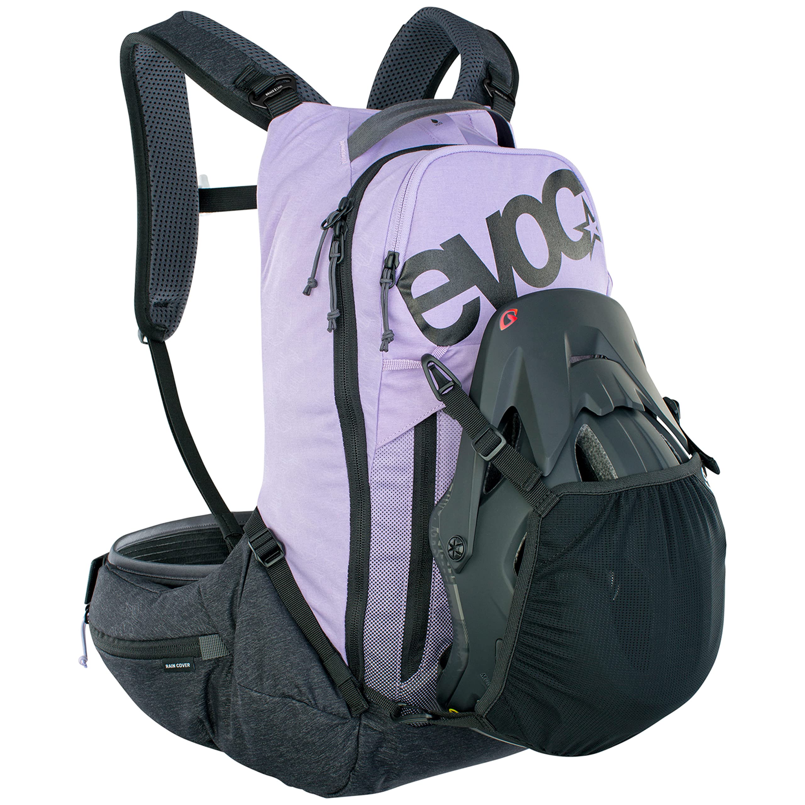 EVOC 16L multicolor in use during city commute