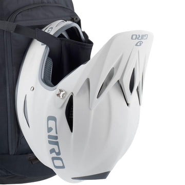 EVOC Backpack airflow system keeping your back cool during climbs.