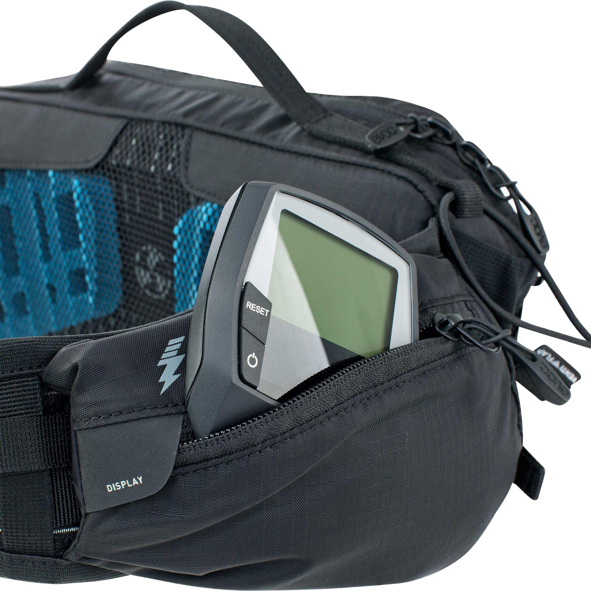 EVOC control display compartment keeps essentials within quick reach