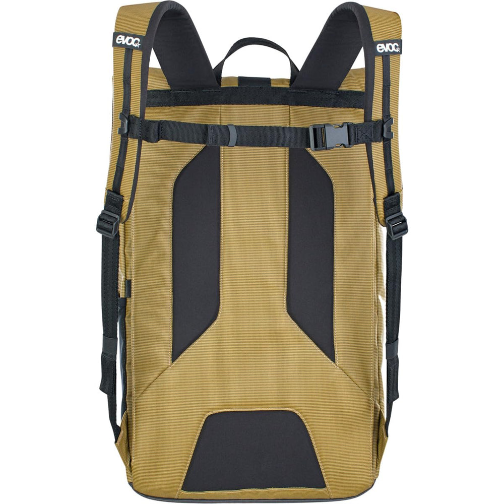 EVOC Duffle Backpack 26 side pocket keeps laptop and keys within reach.