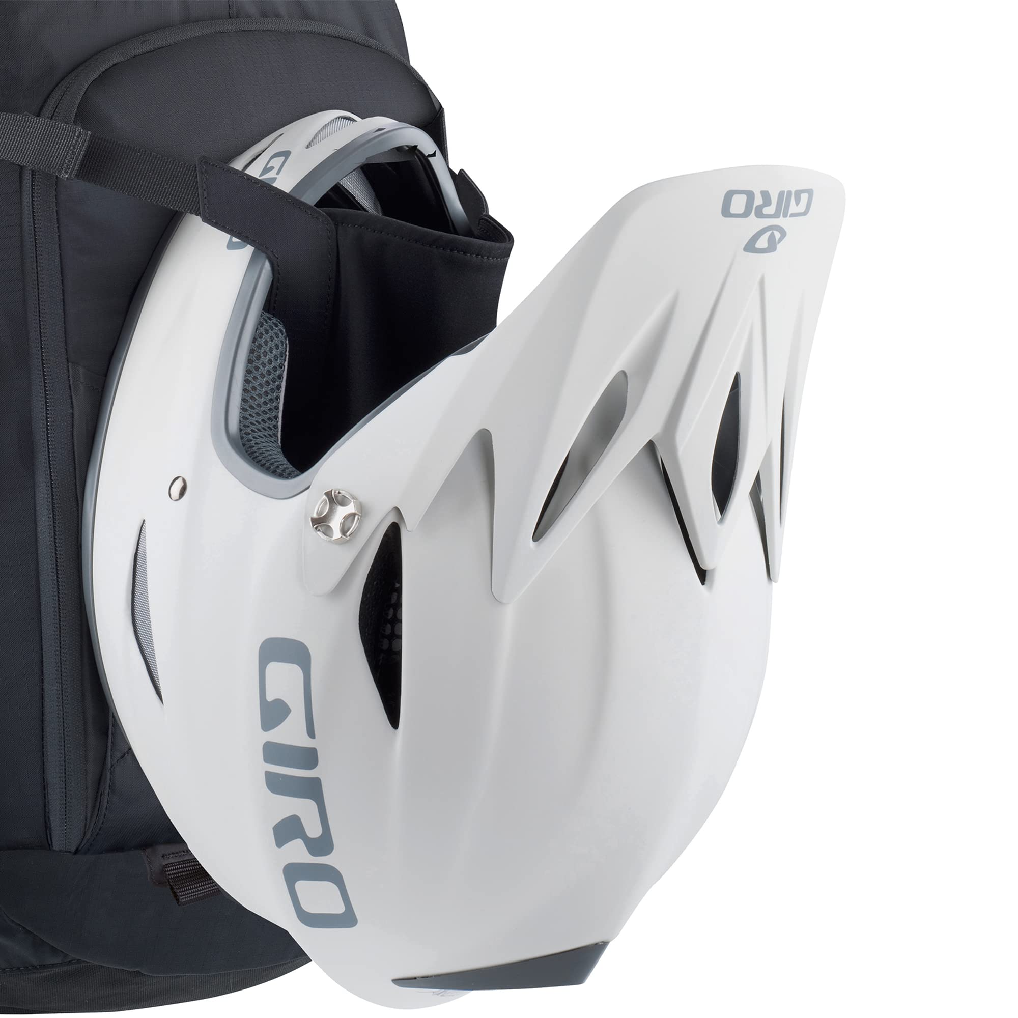 EVOC Enduro Blackline 16L organized compartments for easy access