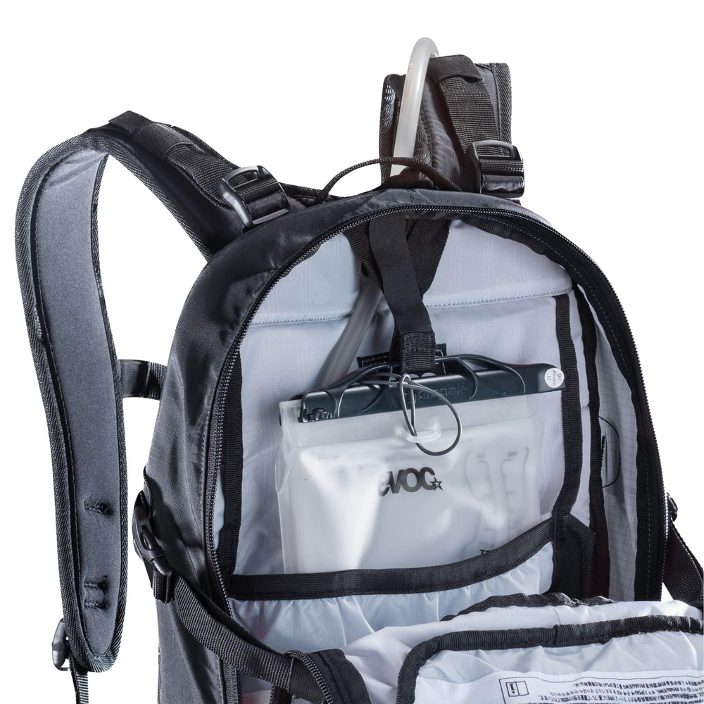 EVOC Enduro Blackline 16L waterproof material keeps gear dry