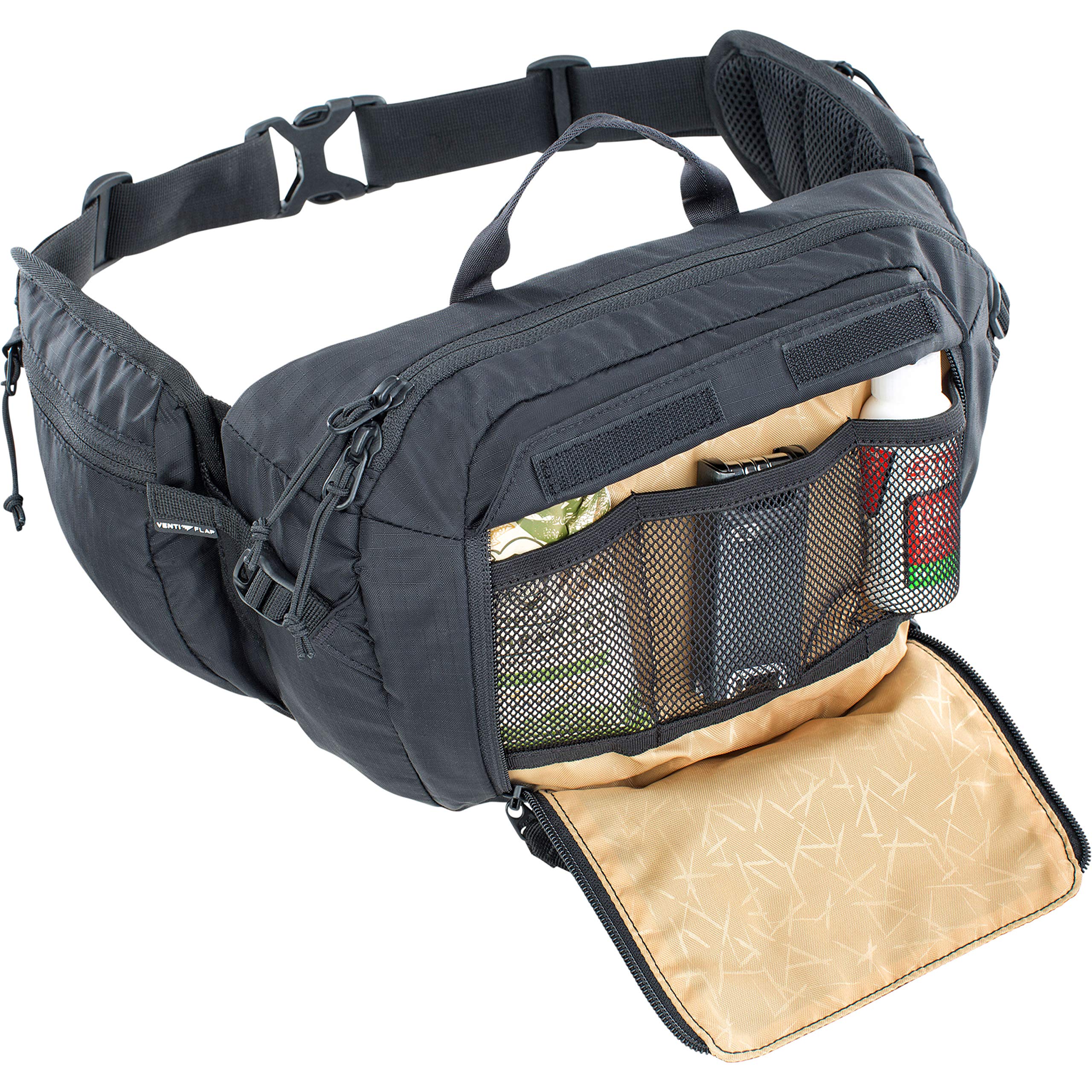 EVOC HIP PACK 3L compact design offers comfort with minimal bulk.