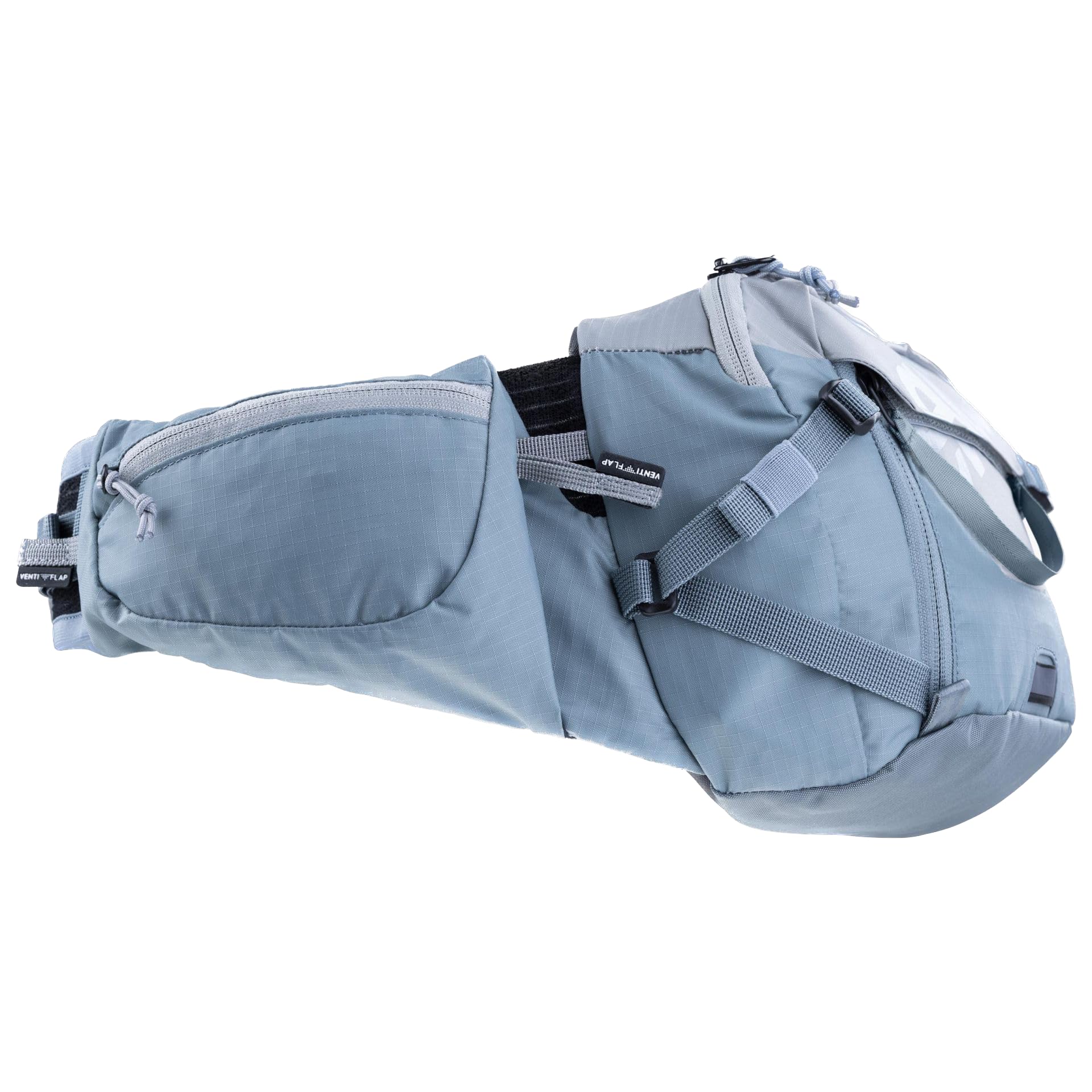 EVOC HIP PACK PRO 3 REAR LIGHT CLIP helps you stay visible after dark rides.