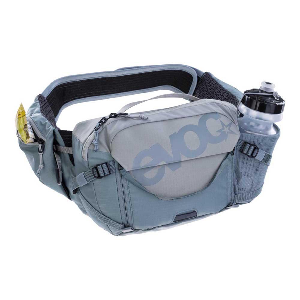 EVOC HIP PACK PRO 3 TOOL COMPARTMENT enables quick-access essentials on rugged trails.