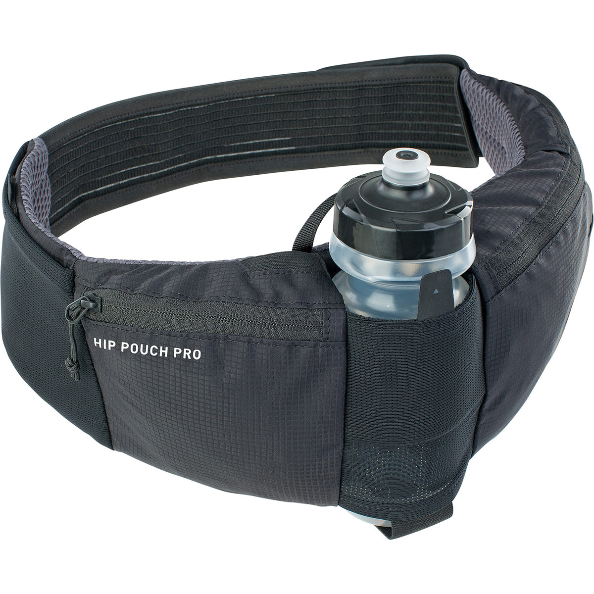 EVOC HIP POUCH PRO with 550 ml bottle for easy hydration on rides