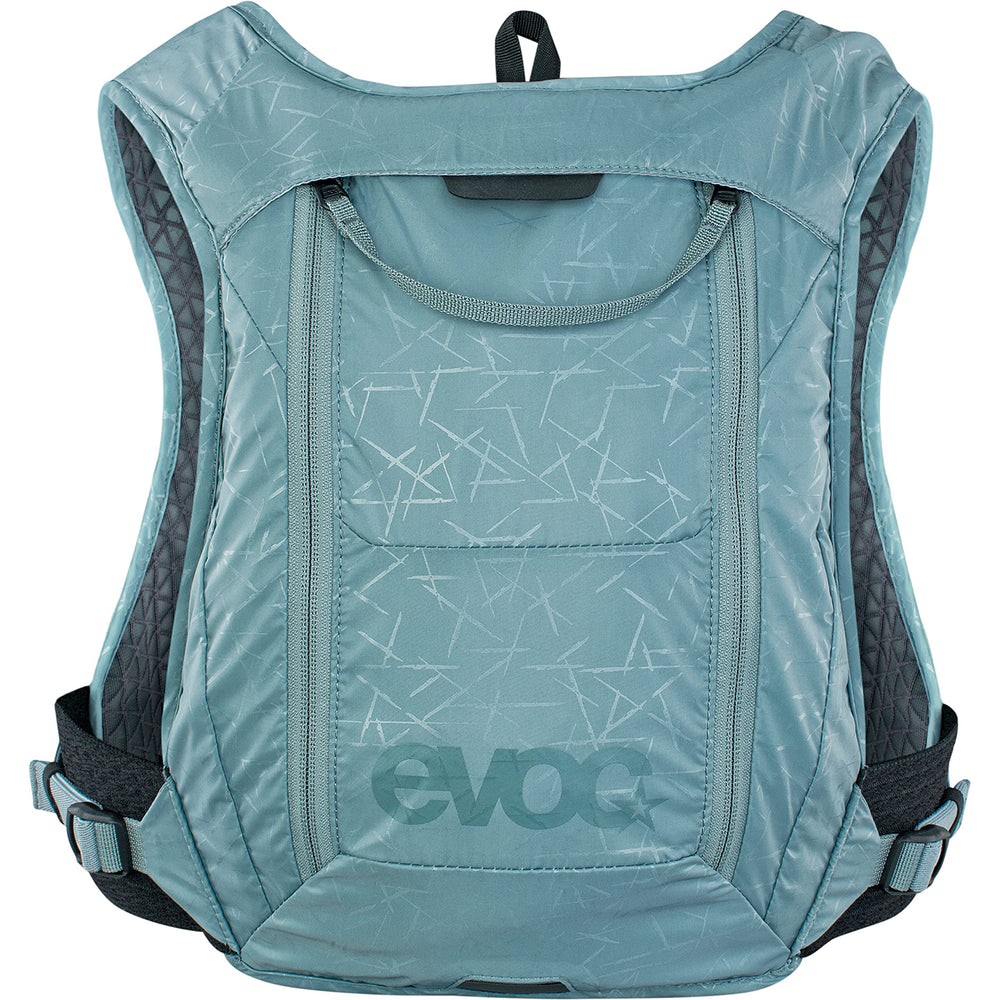 EVOC Hydro Pro 1.5L back view highlights secure stability.