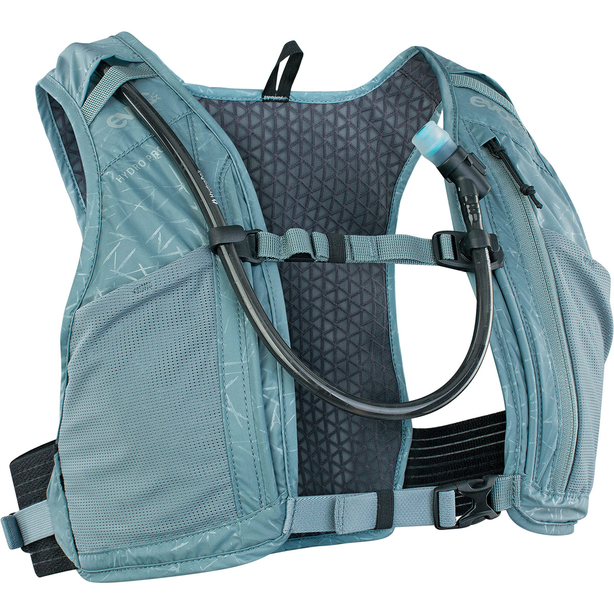 EVOC Hydro Pro 1.5L front view shows compact fit for agile rides.
