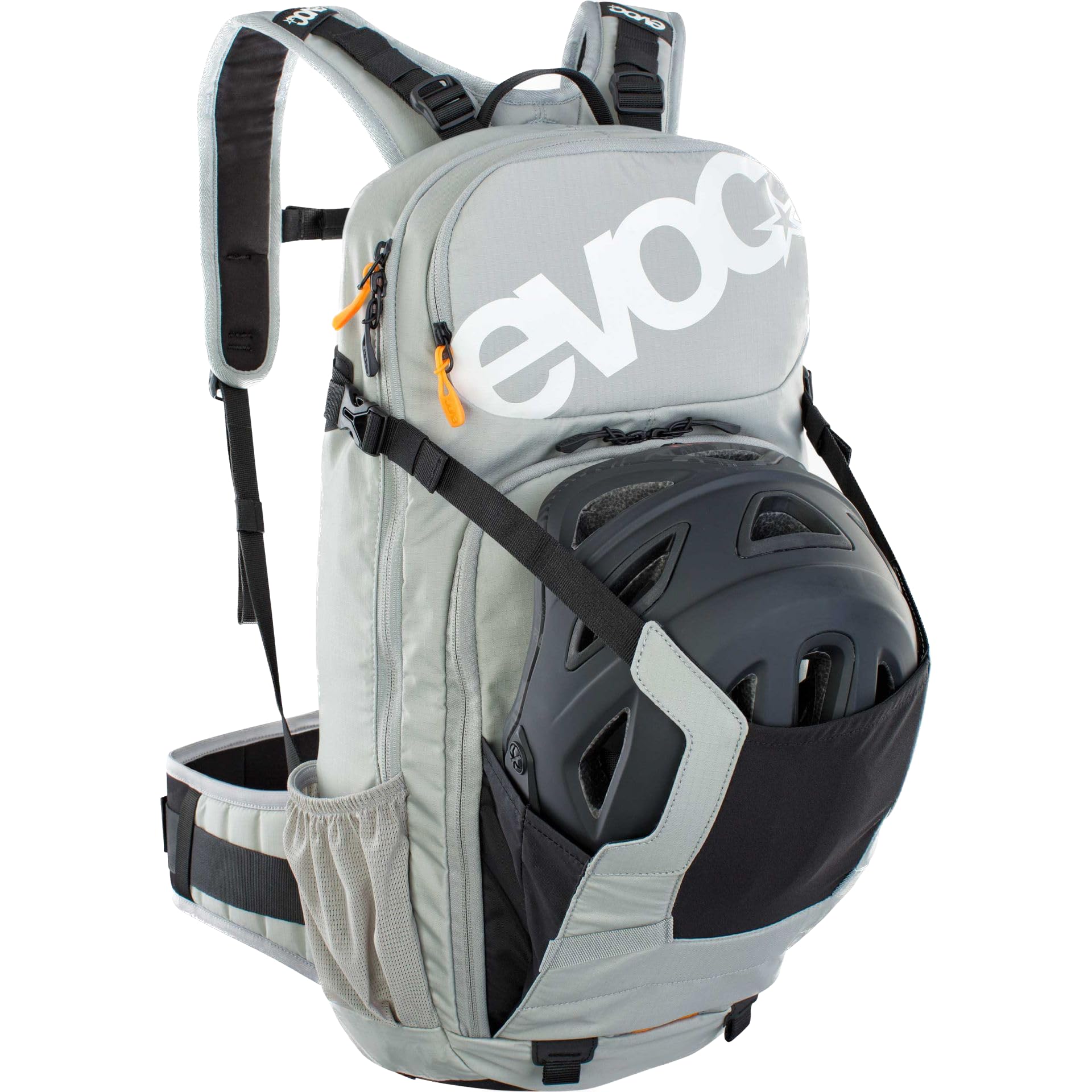 EVOC Modern M/L back panel close-up emphasizing breathable mesh.