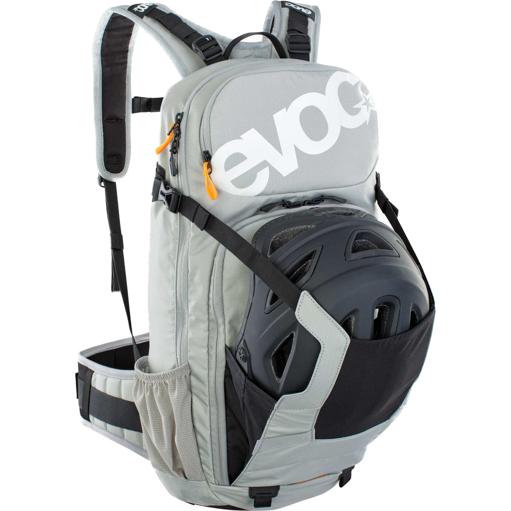 EVOC Modern M/L back panel close-up emphasizing breathable mesh.