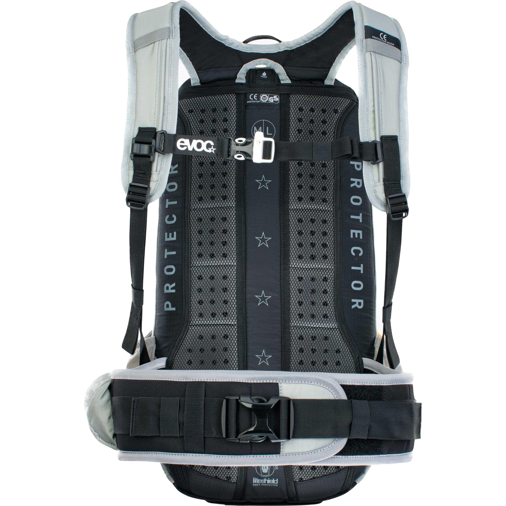 EVOC Modern M/L side profile showing weather-resistant fabric for daily use.