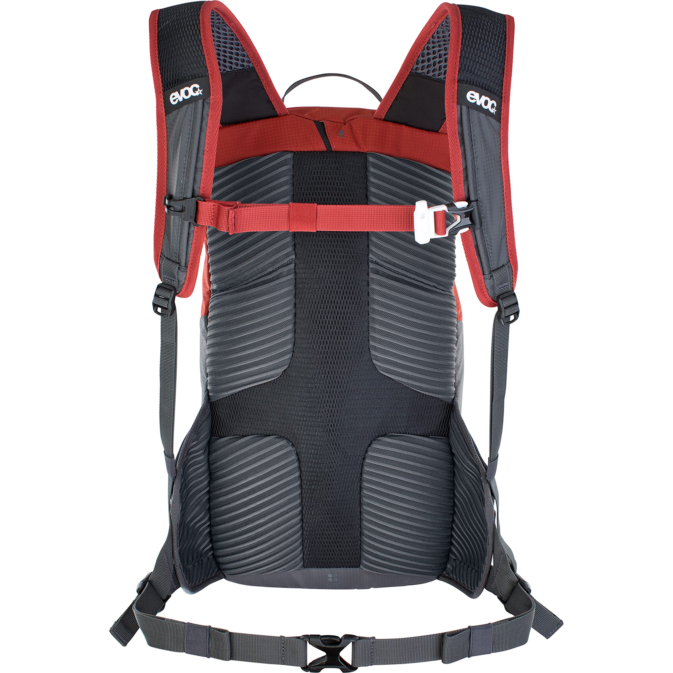 EVOC RIDE backpack AIR-PAD back padding keeps back cool and comfortable.