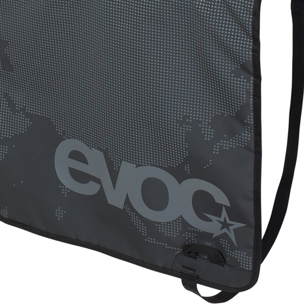 EVOC Tailgate Pad allows tailgate lever access while keeping bikes secure