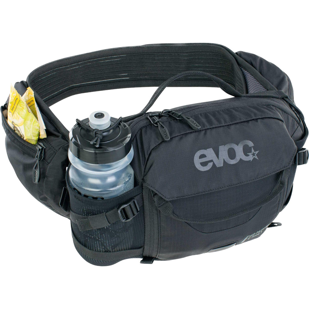 EVOC VENTI FLAP system front view demonstrates adjustable fit