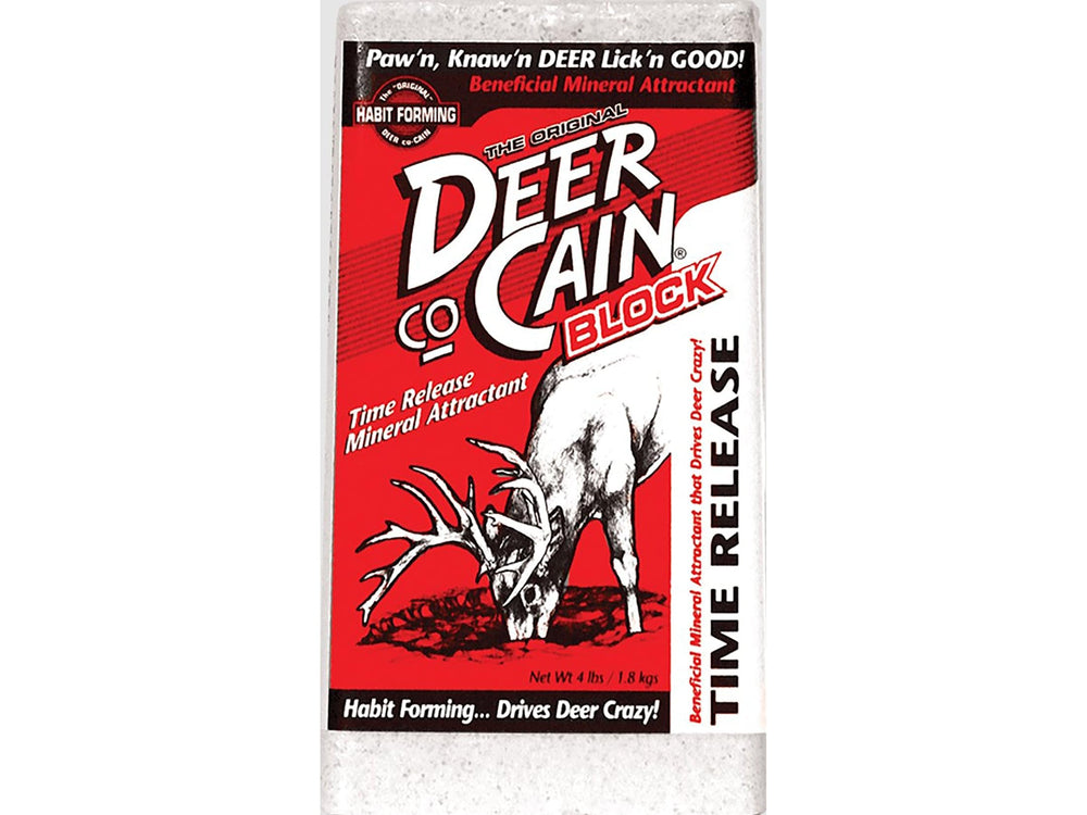 Packaging of Evoloved Attract Deer Co-Cain Block 4Lb