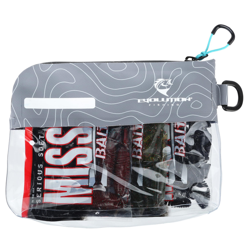 Evolution Fishing Bass Sack gusseted bottom highlighting expanded storage capacity.