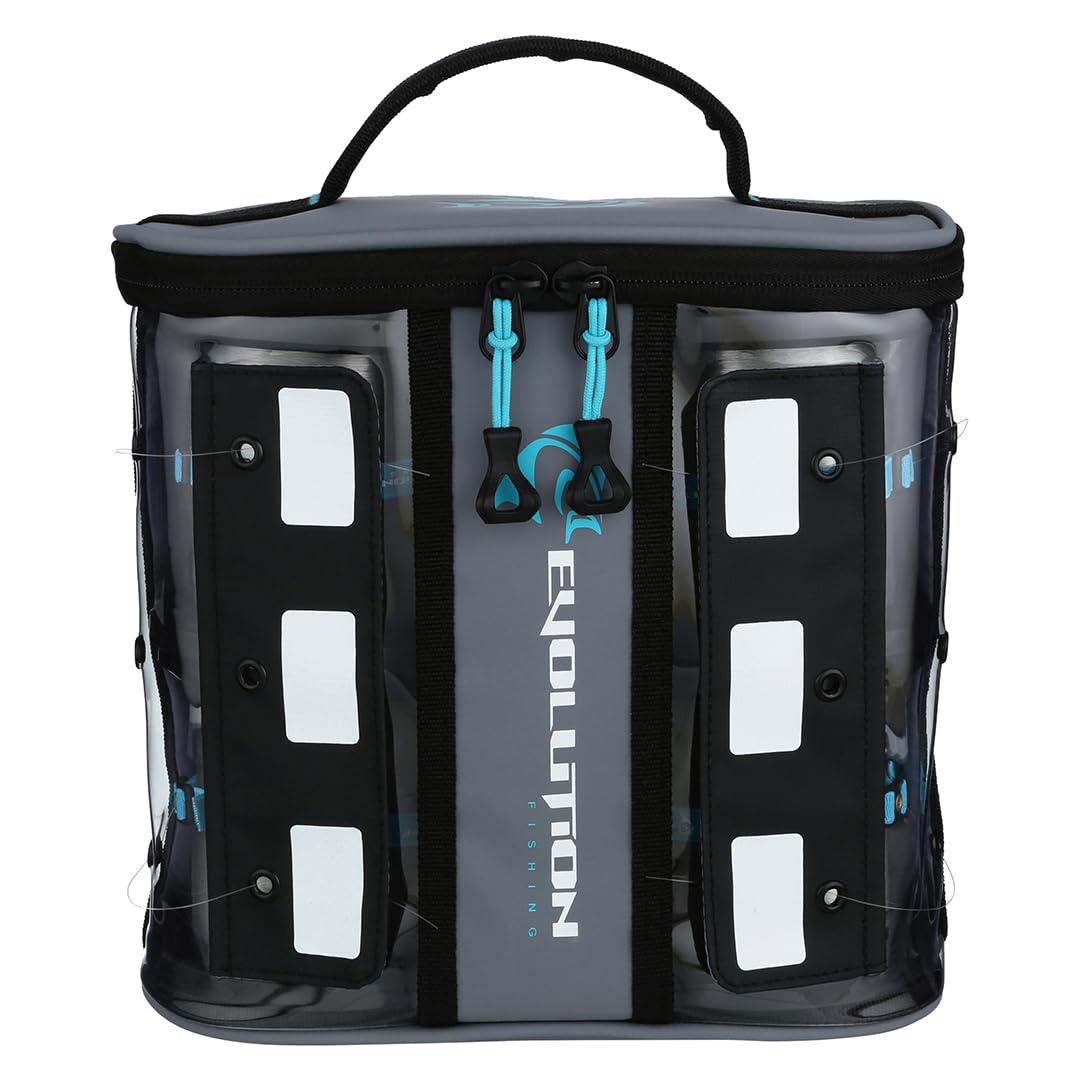 Evolution Fishing Linemaster Bulk Spool Bag open compartments for quick spool access