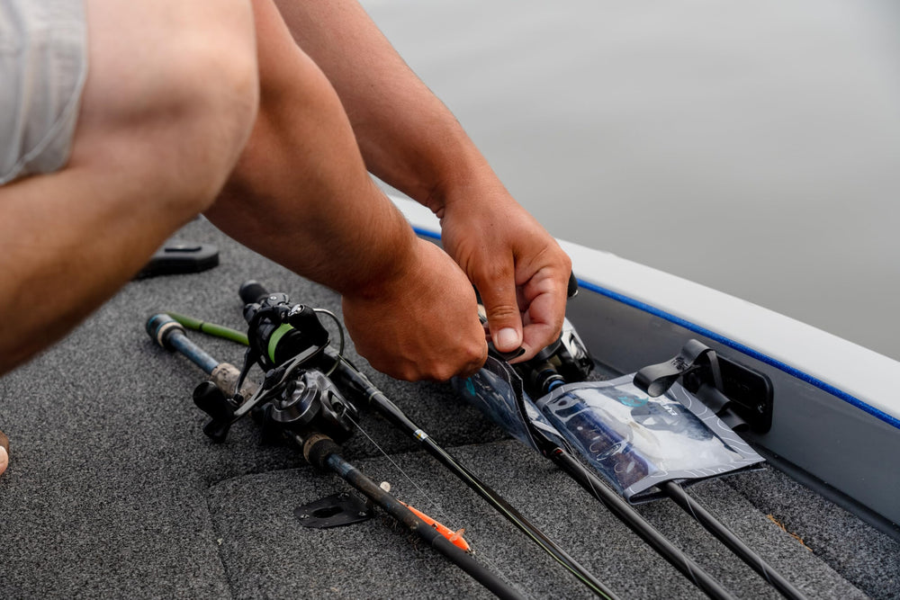Evolution Fishing Lure Wrap offset pull tabs enable quick opening in damp weather