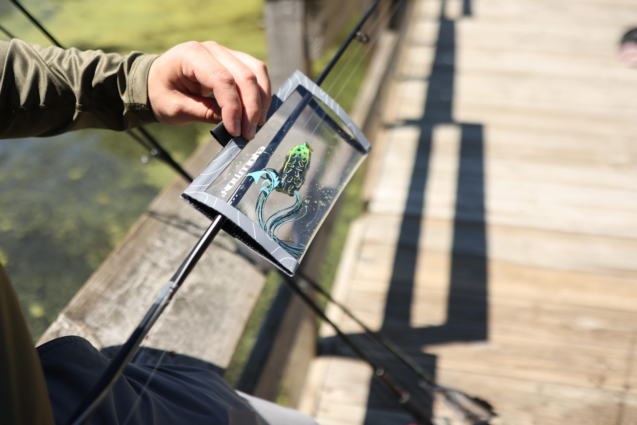 Evolution Fishing Lure Wrap rod protection with quick slide-on design