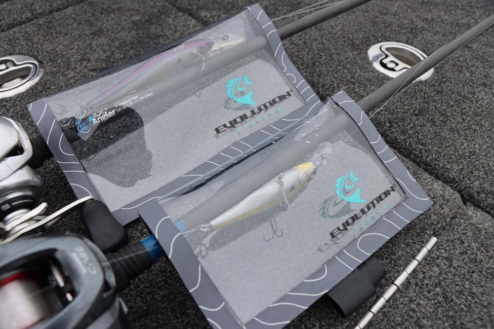 Evolution Fishing Lure Wrap welded no-stitch construction boosts durability in rough conditions