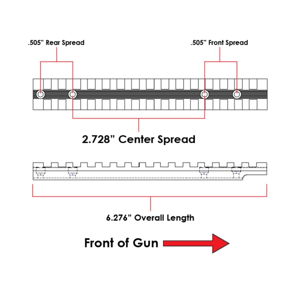 Evolution Gun Works Marlin 917/982 mount installed for quick target acquisition