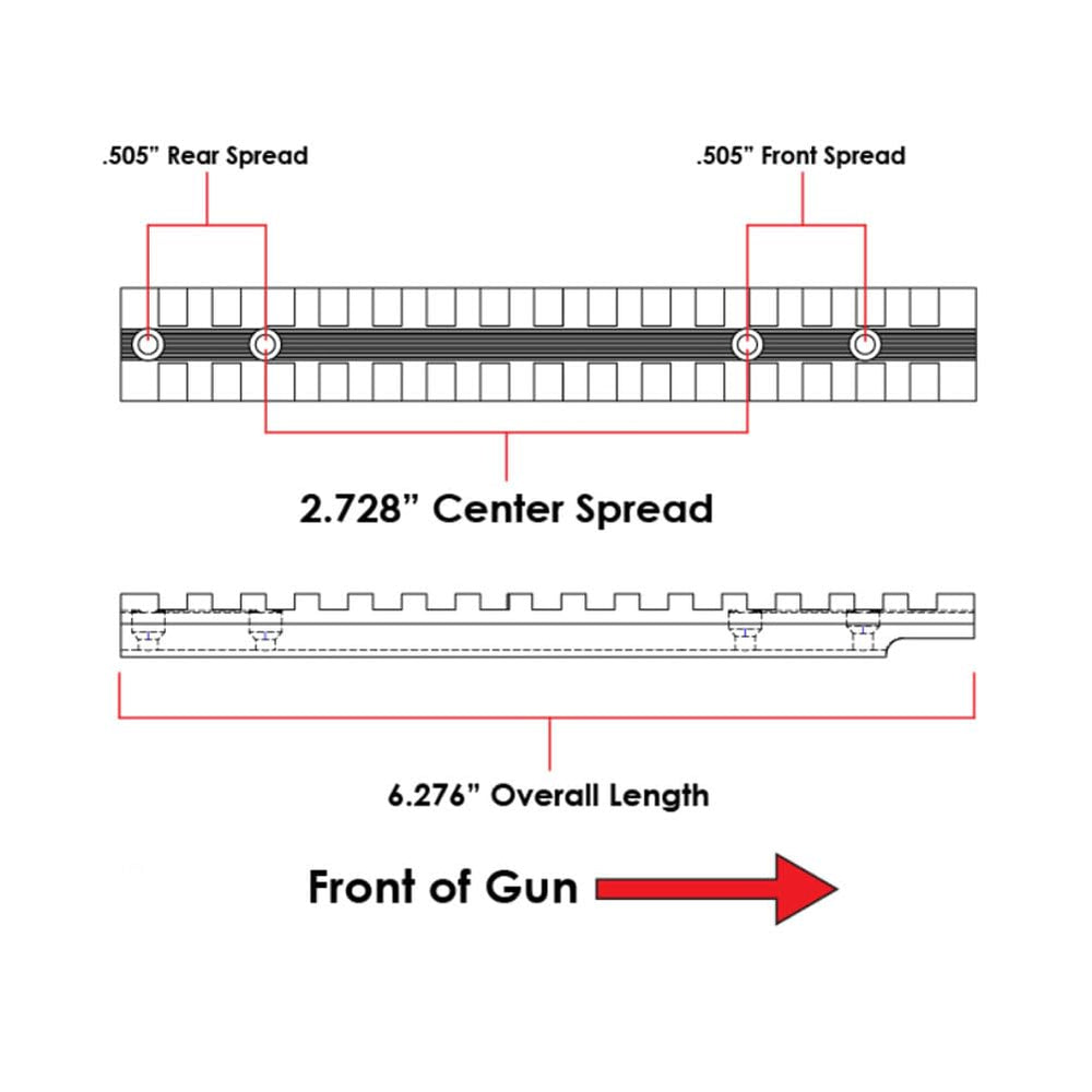 Evolution Gun Works Marlin 917/982 mount installed for quick target acquisition