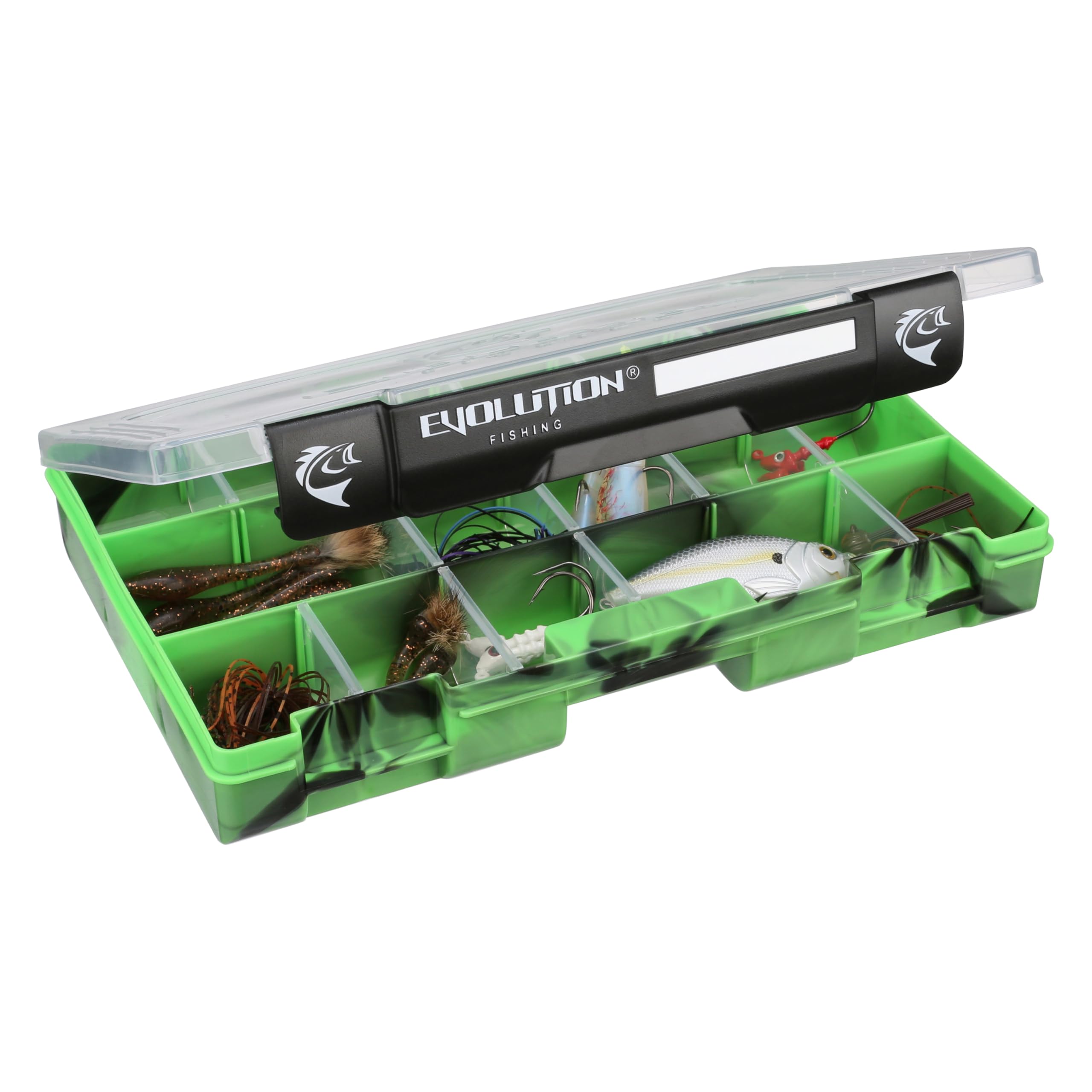Evolution Outdoor 3600 Drift QuikLatch tray dividers for flexible lure compartments