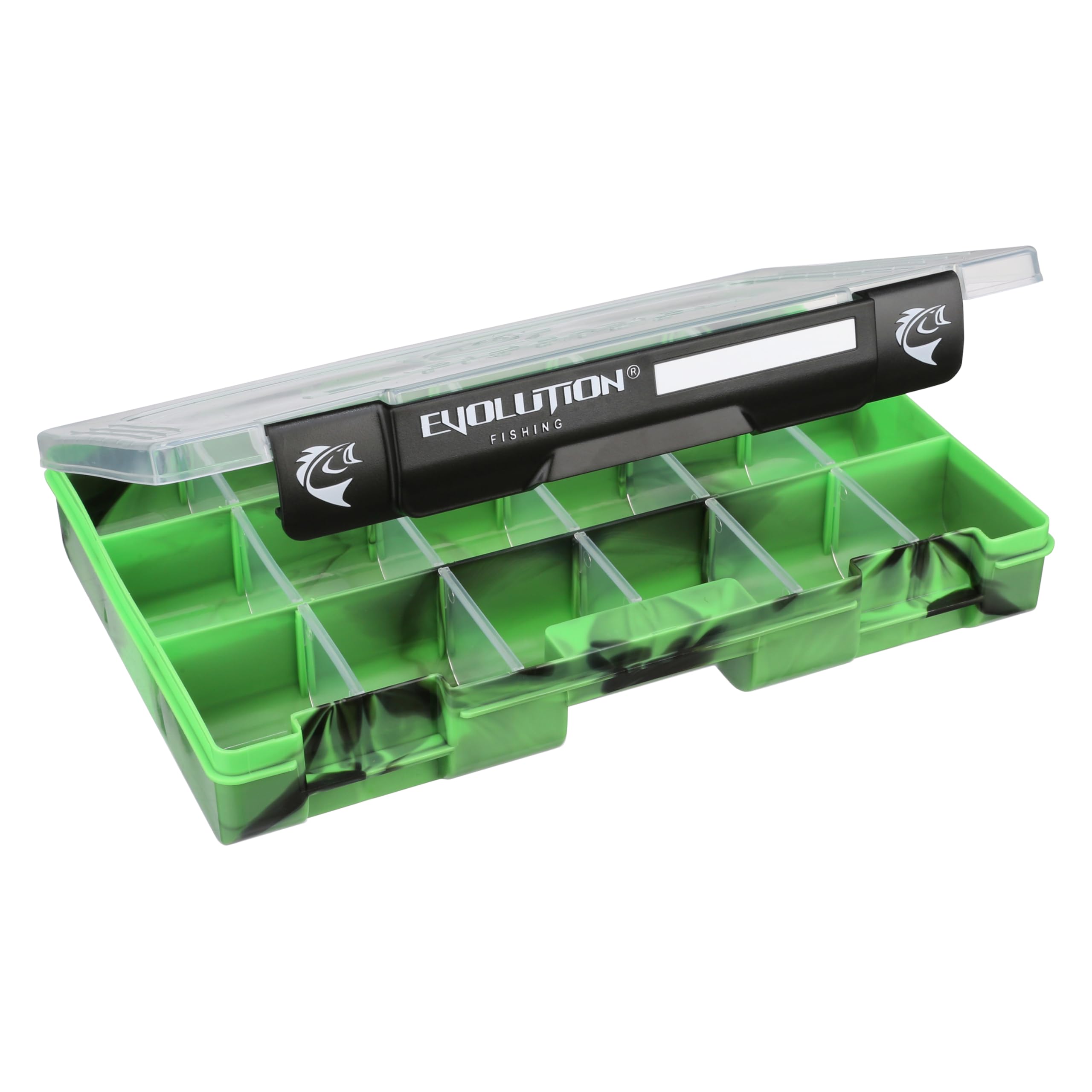 Evolution Outdoor 3600 Drift QuikLatch tray on a boat showing portable storage