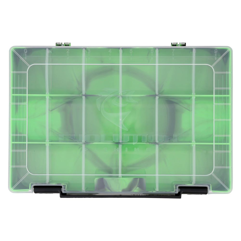 Evolution Outdoor 3600 Drift Tray clear lid helps identify contents at a glance.