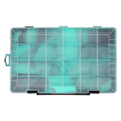 Evolution Outdoor Drift 3700 tackle tray water camo lid for easy content identification
