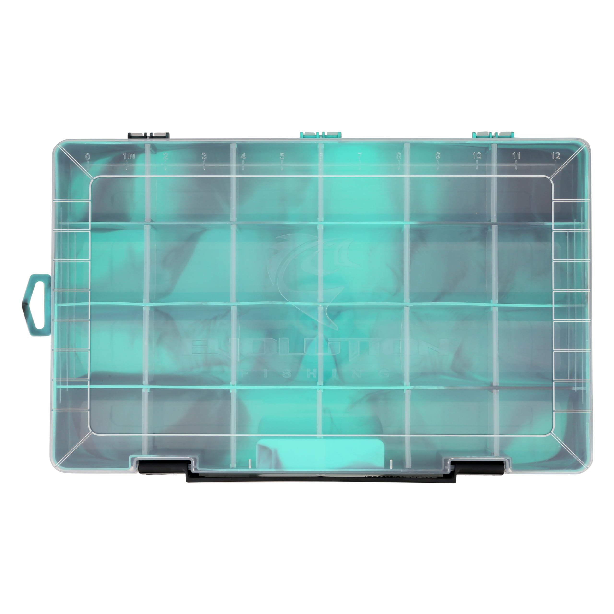 Evolution Outdoor Drift Series QuikLatch four pack display shows color coded tackle set