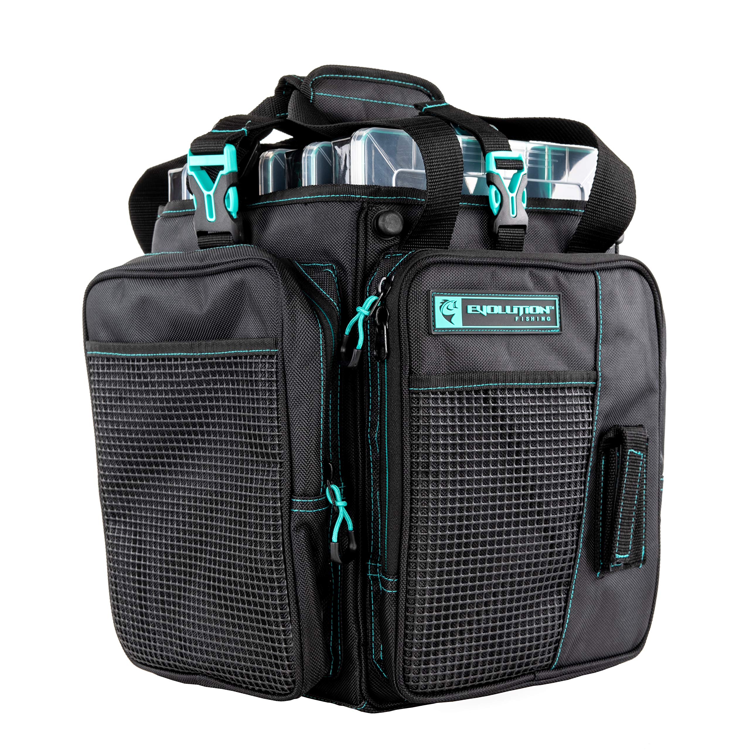 Evolution Outdoor Drift Series topless bag seafoam side view emphasizes compact, portable design