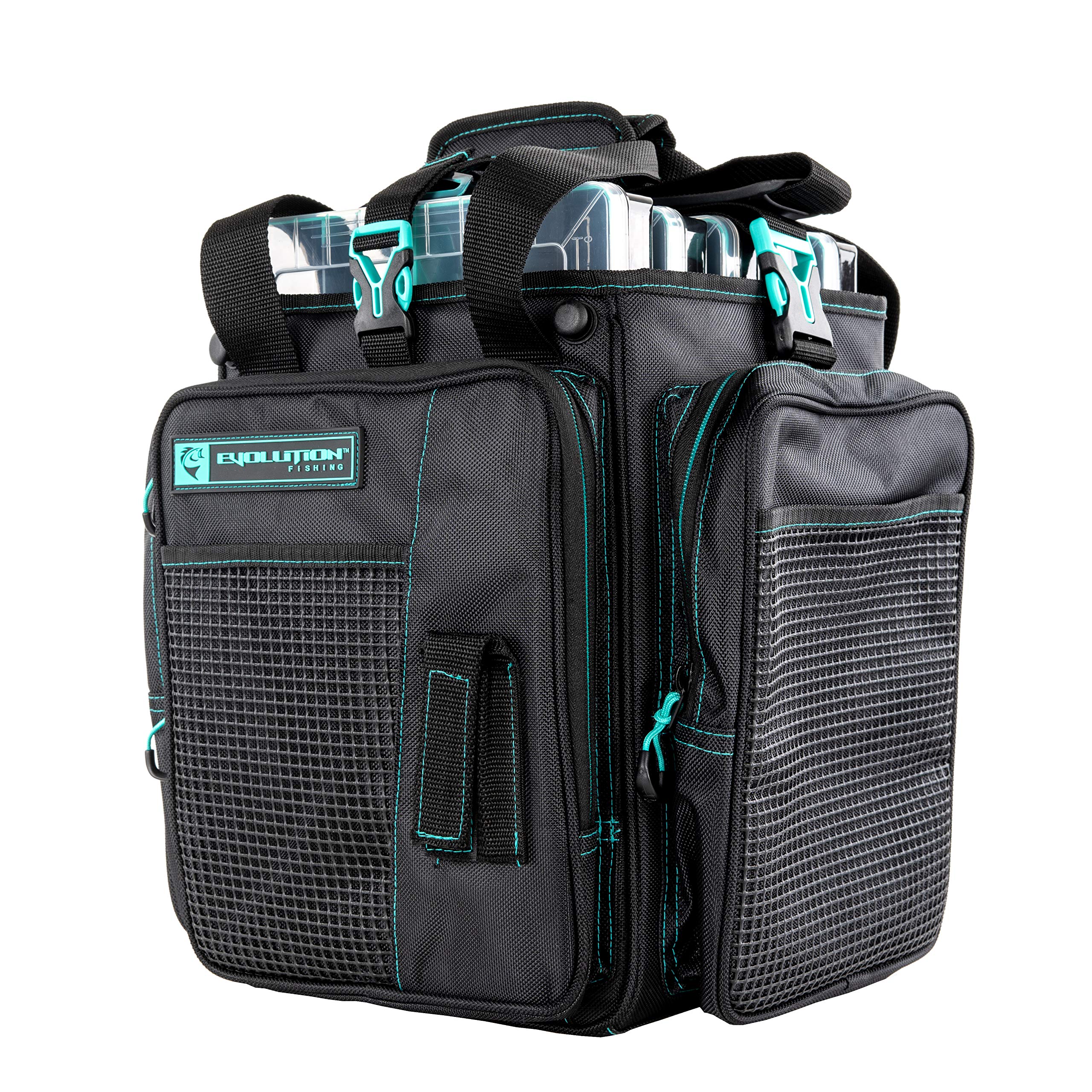 Evolution Outdoor Drift Series topless bag interior reveals organized trays for easy access