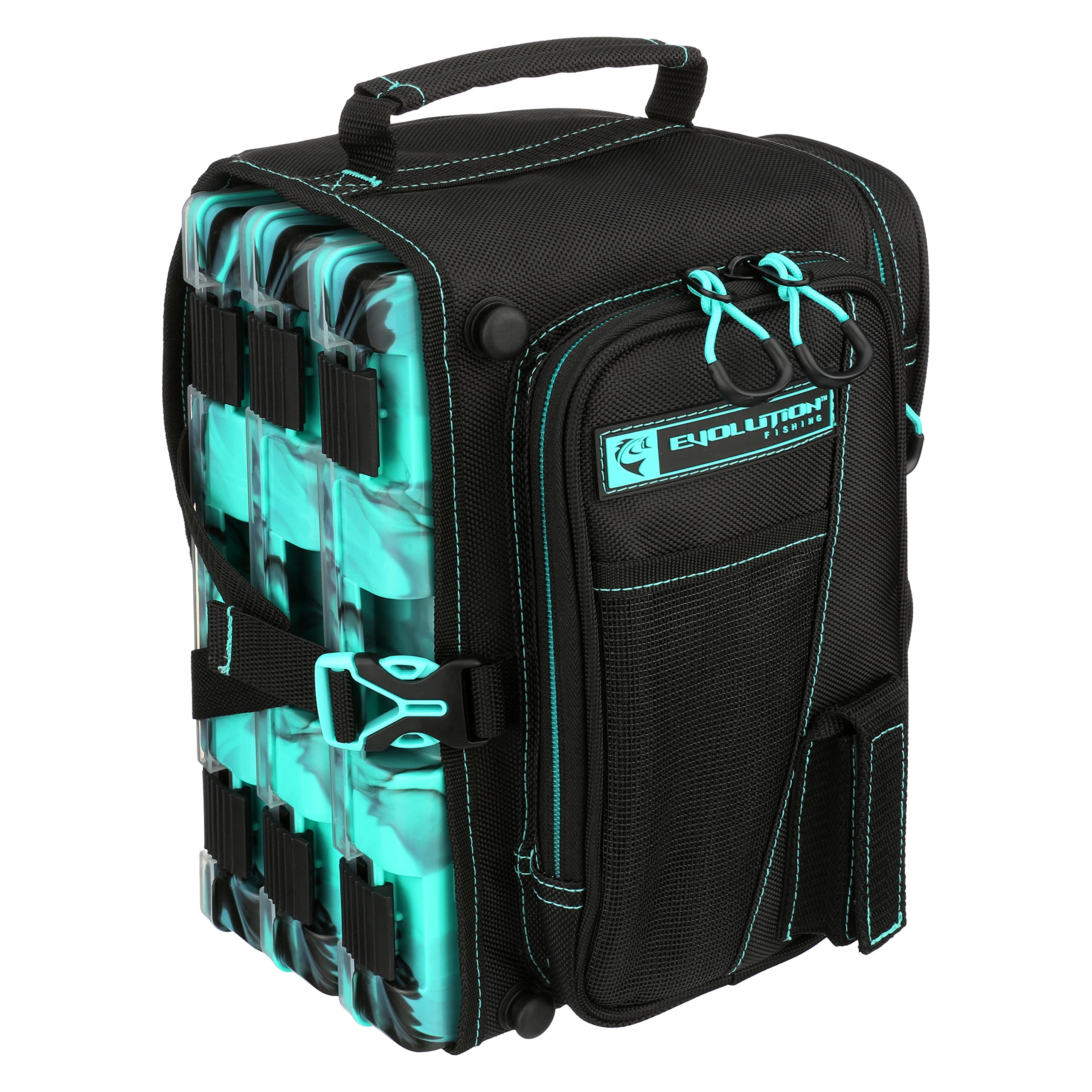Evolution Outdoor Drift Sling Seafoam built-in rain fly protects contents during sudden squalls