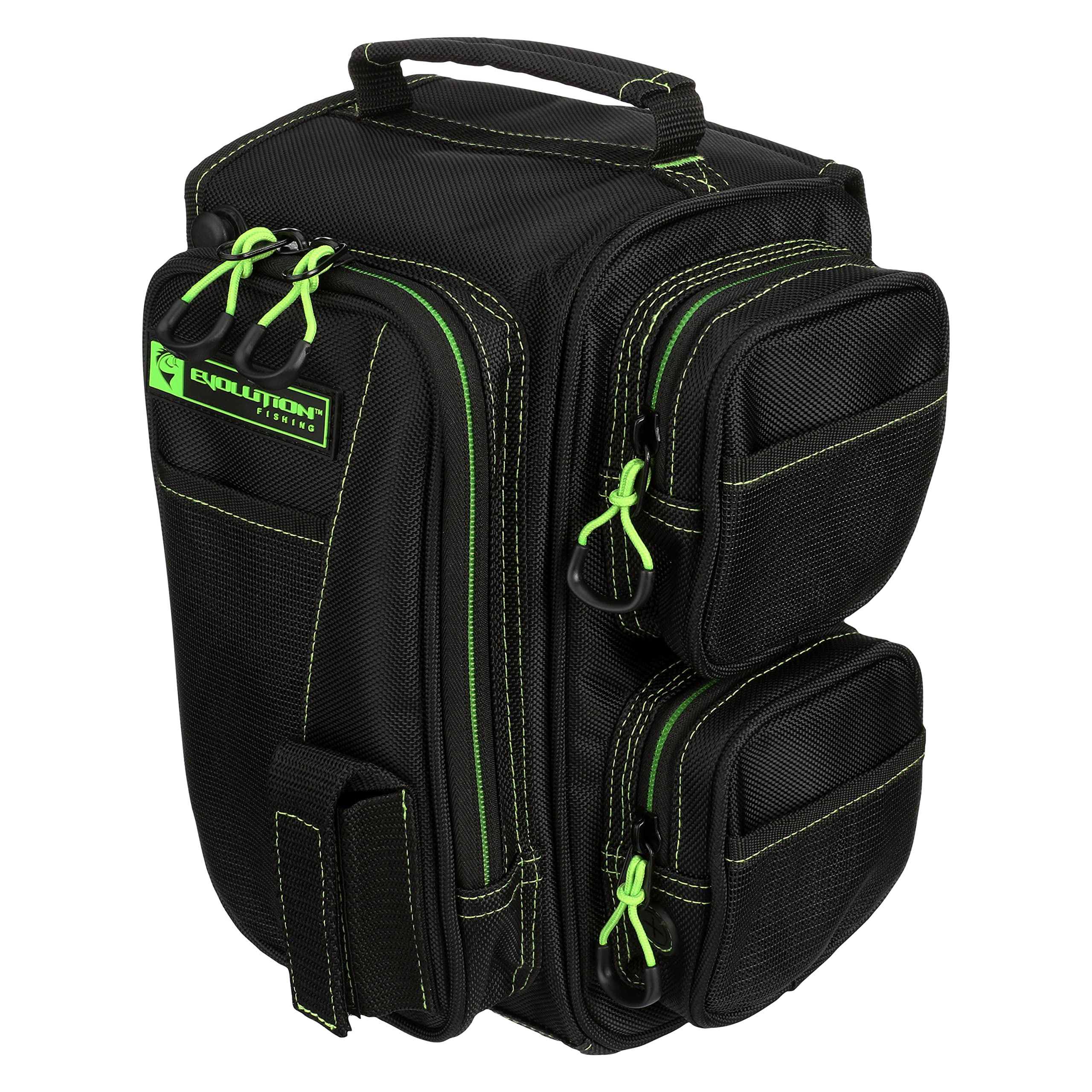 Evolution Outdoors Drift Tackle Sling Green rain fly deployed