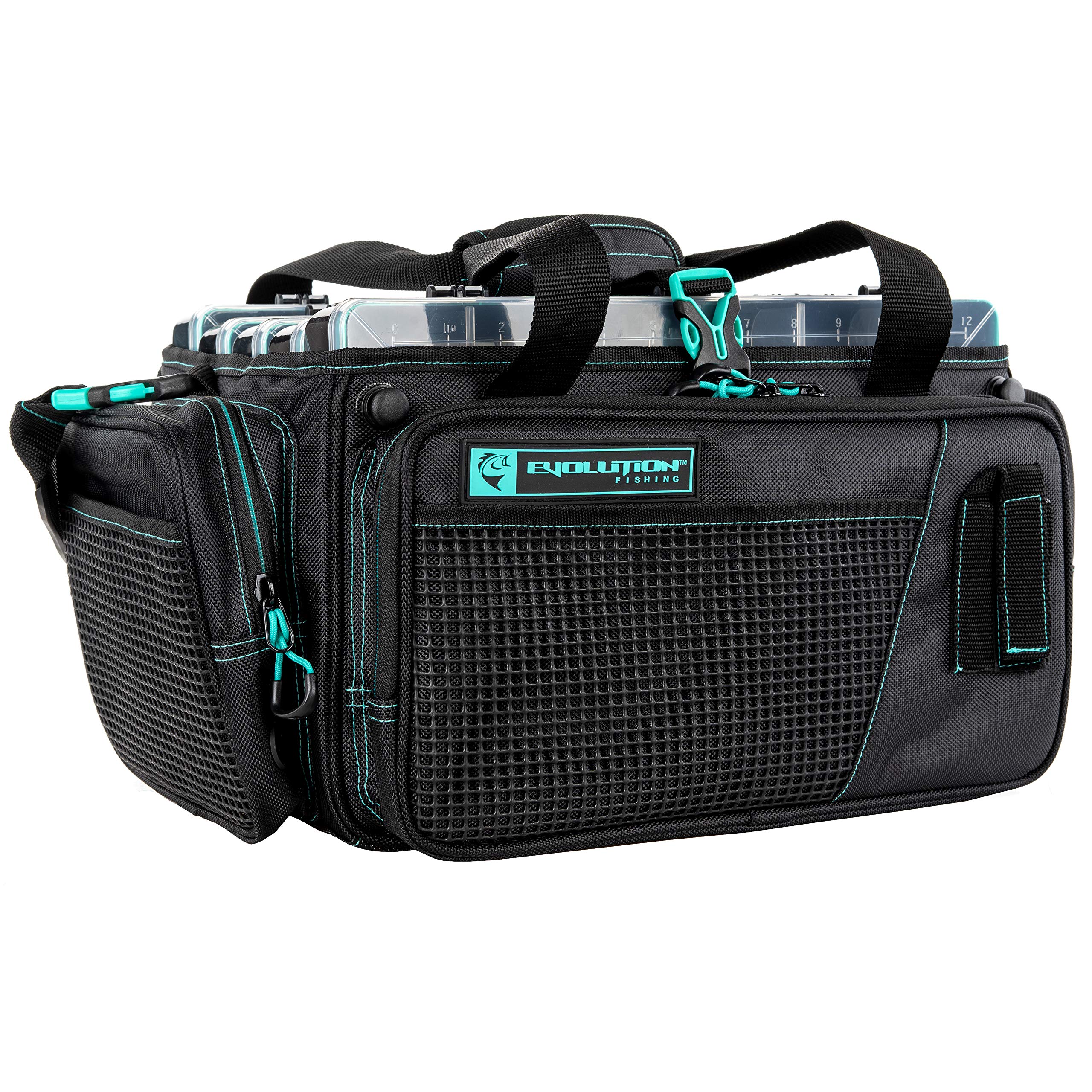 Evolution Outdoor Drift Series topless bag open mouth demonstrates easy access to five 3600 trays.