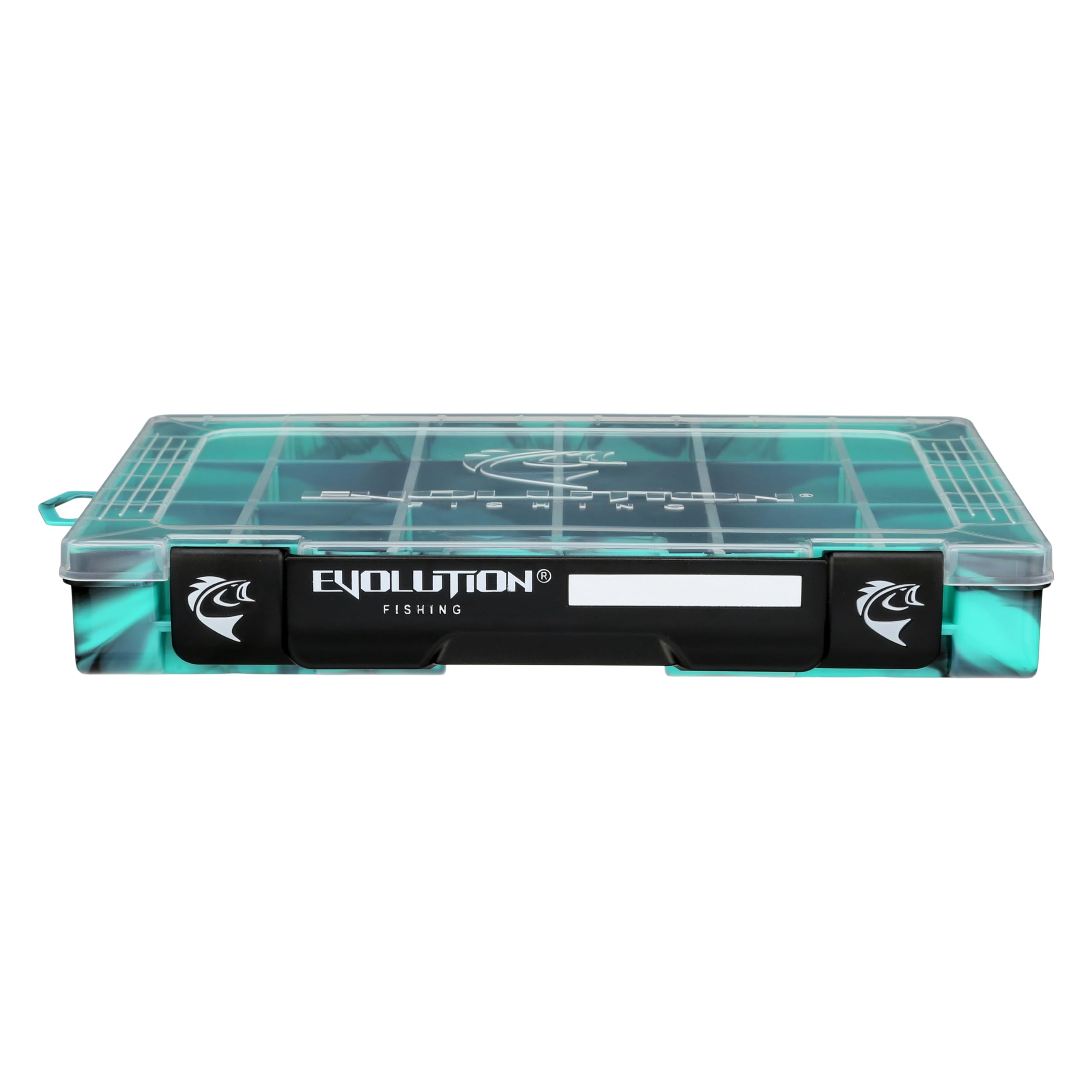 Evolution Outdoor Fishing 3600 Drift trays stacked demonstrate space-saving, modular storage.