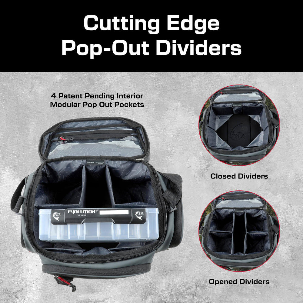 Evolution Outdoor Largemouth 3.0 bag molded EVA bottom withstands harsh waterfront surfaces