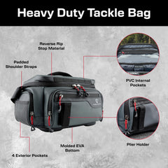 Evolution Outdoor Largemouth 3.0 bag side pockets help organize gear on the go