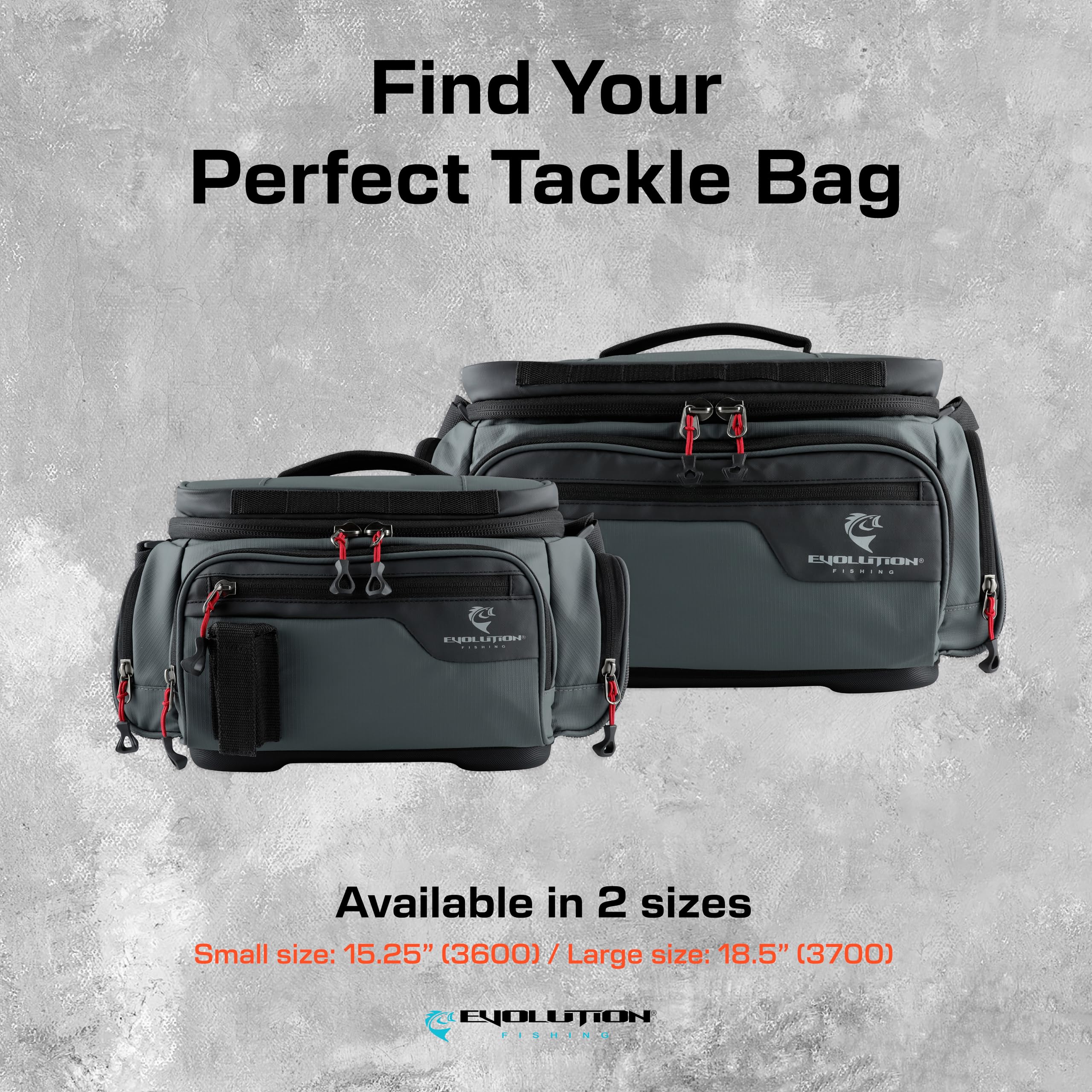 Evolution Outdoor Largemouth 3.0 large opening and external pockets for gear access.