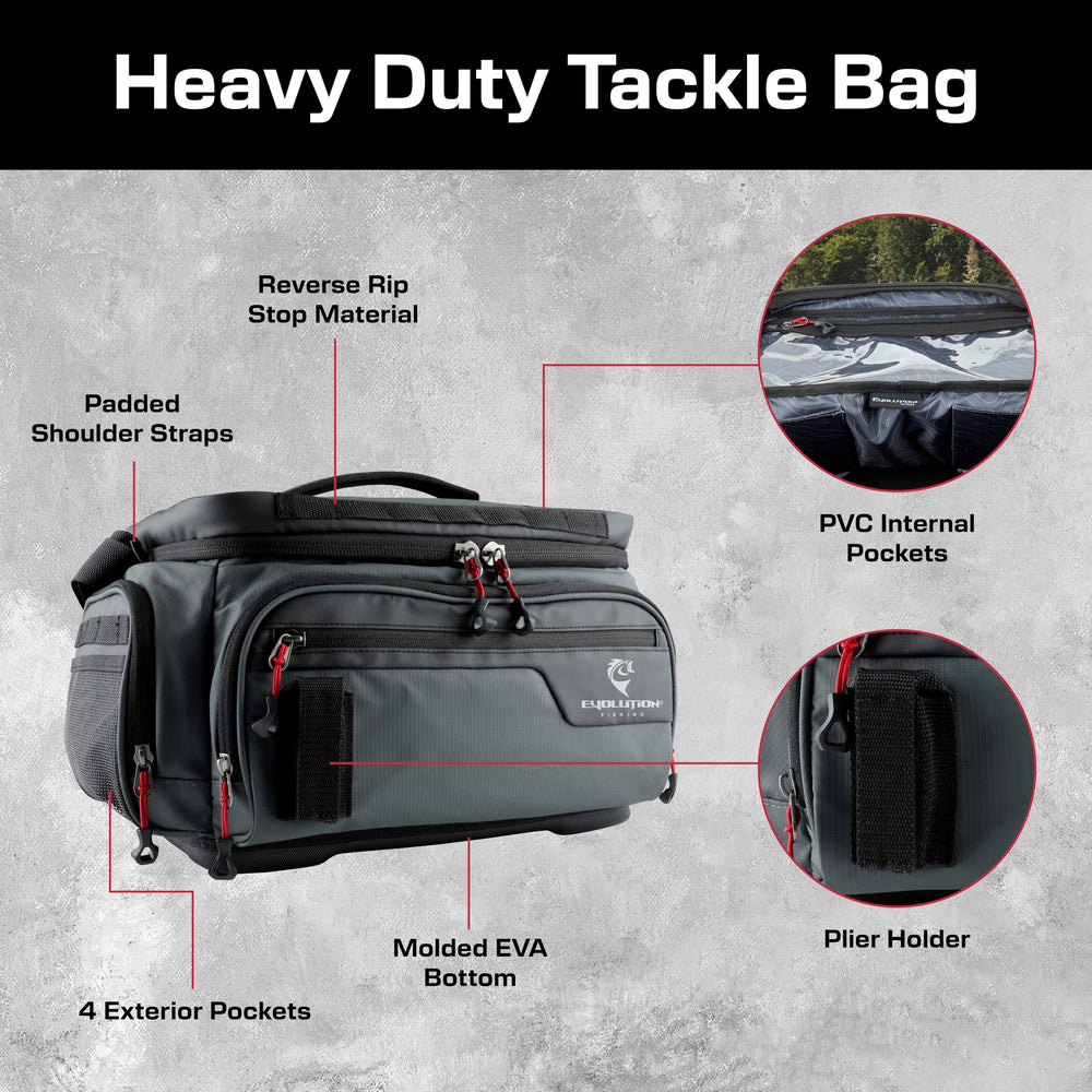 Evolution Outdoor Largemouth 3.0 includes Quicklatch trays for quick organization.