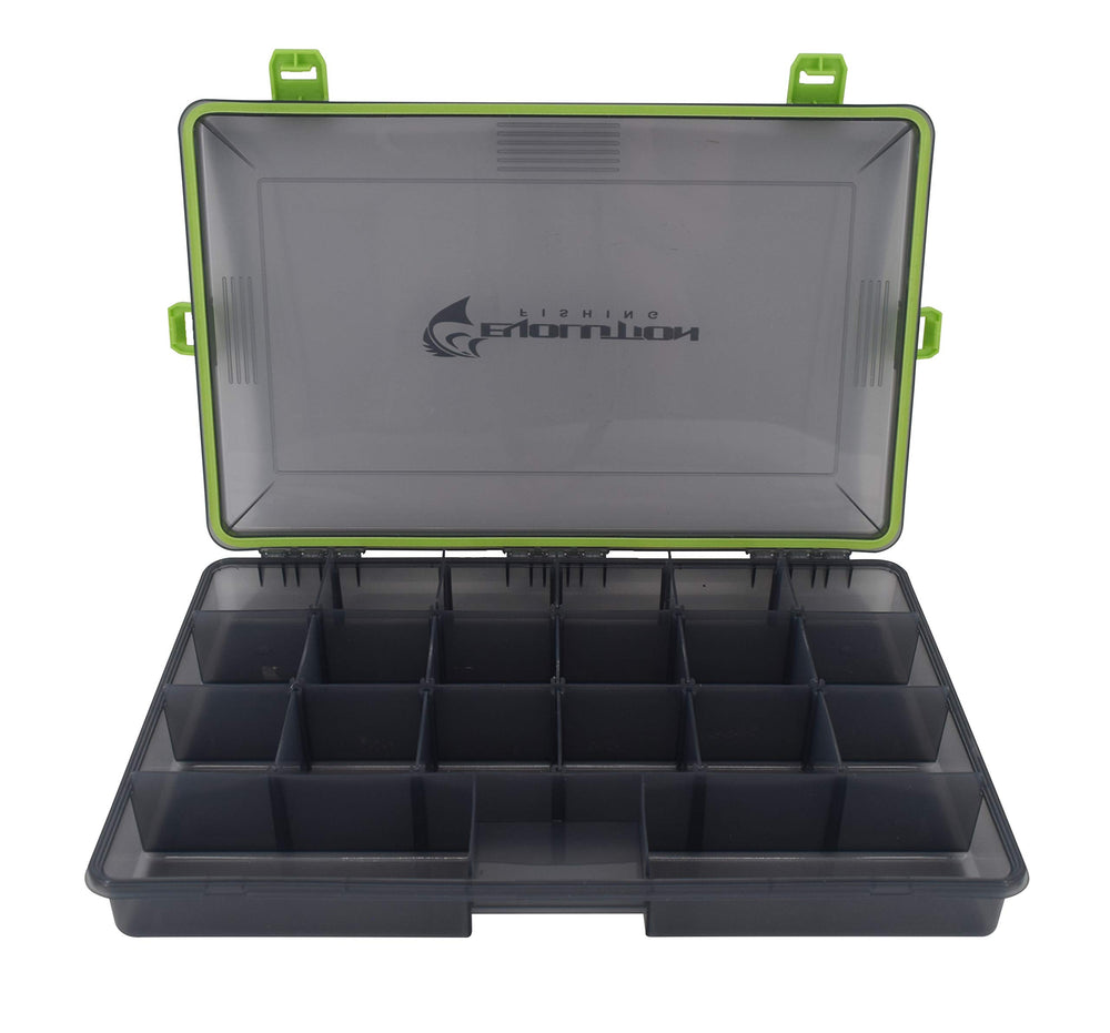 Evolution Outdoor buoyant tackle box floats aiding easy retrieval on water