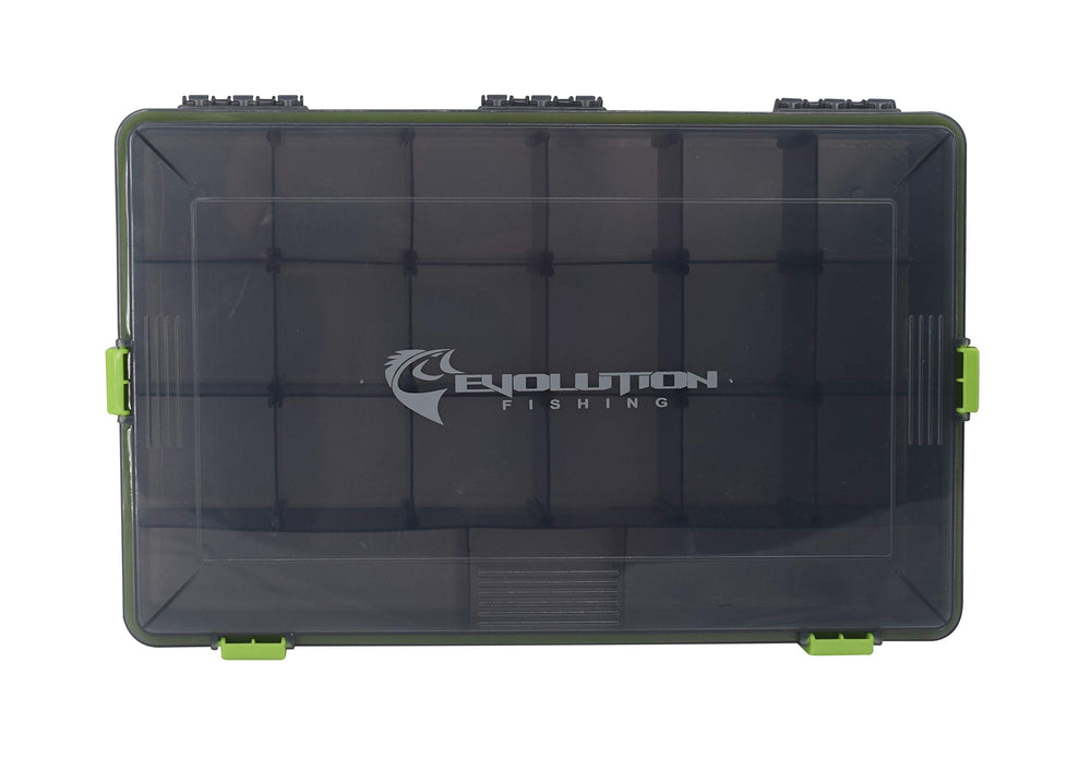 Evolution Outdoor tackle box removable compartments for customizable fishing gear
