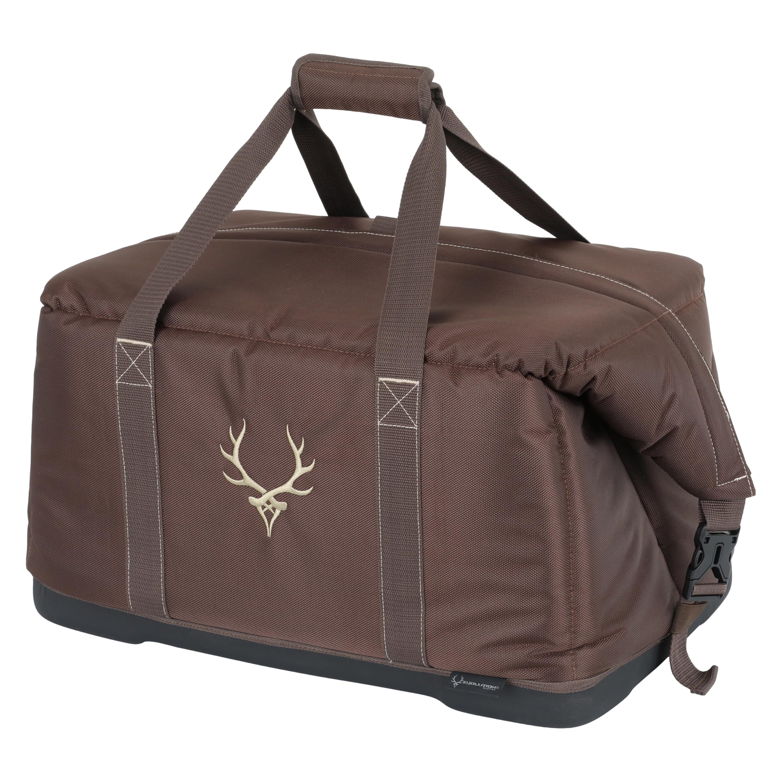 Evolution Outdoor trophy cooler interior demonstrates organized space for trophy and gear during transport