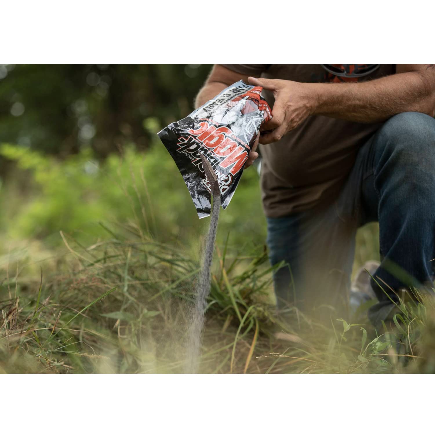 Dense mineral concentration visible for year-round deer attraction
