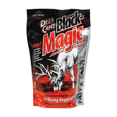 Evolved Habitats Deer Cane Black Magic powder shows dense mineral mix for strong deer attraction