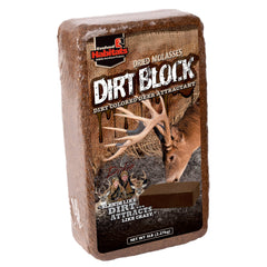 Evolved Habitats Dirt Block 5lb dirt-colored attractant draws deer with molasses and high protein