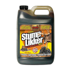 Evolved Habitats Stump Likker bottle pour attracts deer with a molasses-rich mineral boost